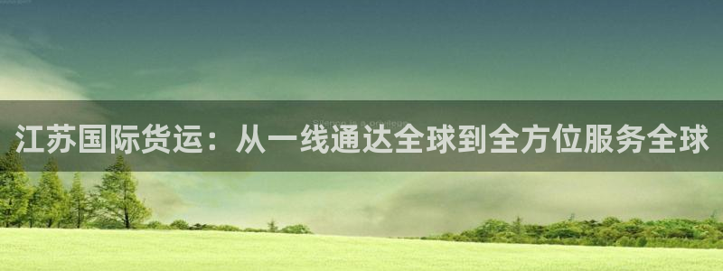 okpay钱包是合法的吗：江苏国际货运：从一线通达全球到